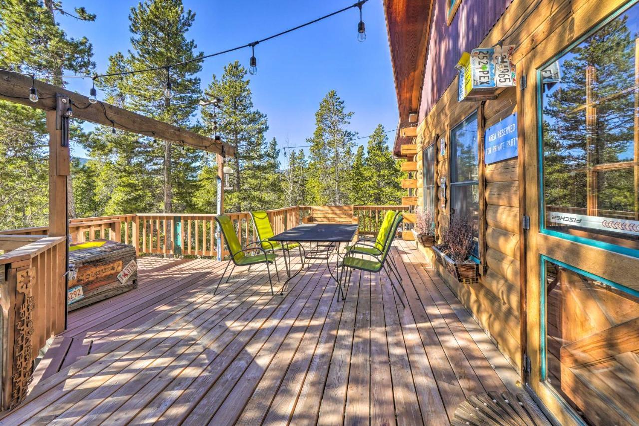 Secluded Black Hawk Log Cabin With Fire Pit! Exteriér fotografie