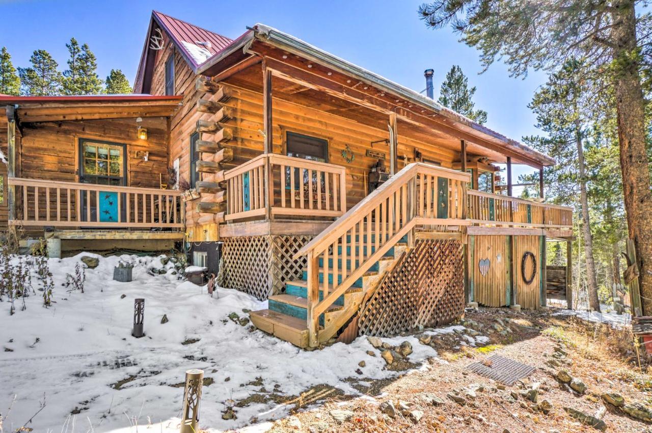 Secluded Black Hawk Log Cabin With Fire Pit! Exteriér fotografie