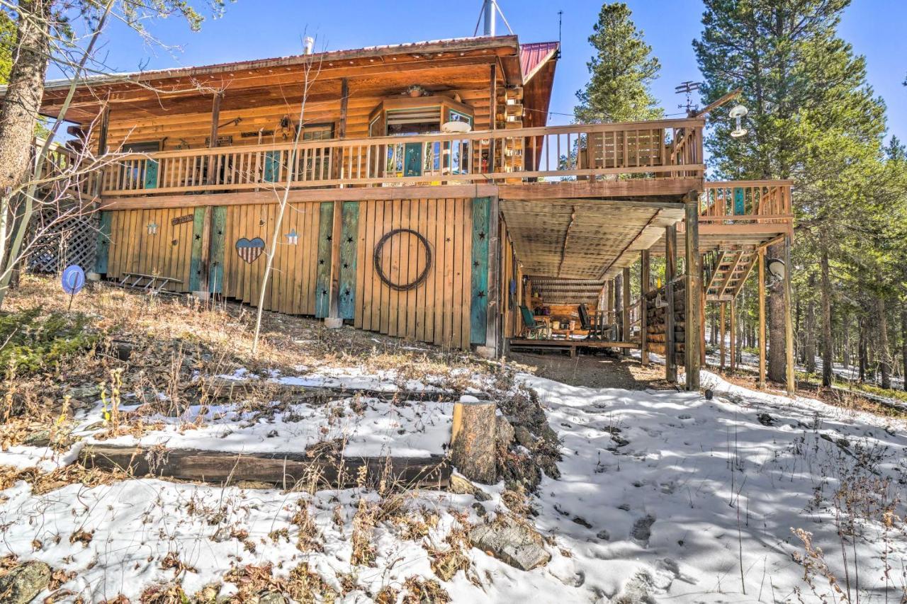 Secluded Black Hawk Log Cabin With Fire Pit! Exteriér fotografie